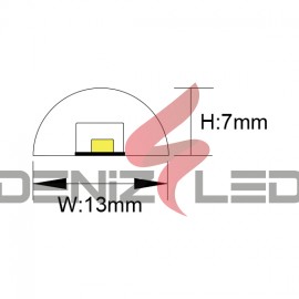 24 VOLT 13MM NEON LED  FLEXİBLE 18W/MT