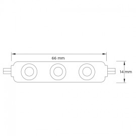 PVC 0.72 WATT 3’LÜ MODÜL LEDLER