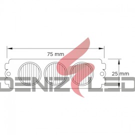 3W KESİTTEN 3’LÜ MODÜL LED