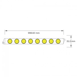 KESİTTEN AYDINLATMA 1 METRE  18 LED 15X45 DERECE WALLWASHER
