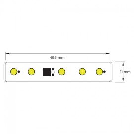 OCEAN 24V 5 LED  PLUS DIŞ MEKAN RIGID BAR 50cm