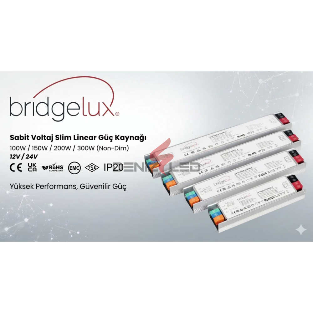 Bridgelux BXCV-MF-EU-150-24V 150W 24VDC 6.3A Slim LED Power Supply